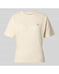 Opus - T-Shirt Met Stitching Model 'Salentine' - Lyst