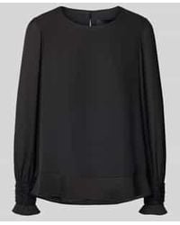 Marc Cain - Regular Fit Blouse Met Kralen En Ronde Hals - Lyst