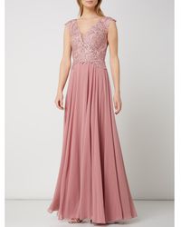 Luxuar Avondjurk Met Siersteentjes - Roze