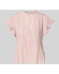 Scotch & Soda - Regular Fit Bluse aus reiner Baumwolle mit Lochmuster - Lyst