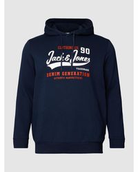 und Fitnesskleidung Hoodies Jack & Jones Sweatshirt in Blau für Herren Training Herren Bekleidung Sport- 