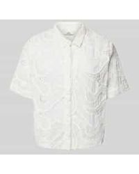 0039 Italy - Regular Fit Overhemdblouse Met 1/2-mouwen - Lyst