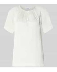 Comma, - Blouses Korte Mouw - Lyst