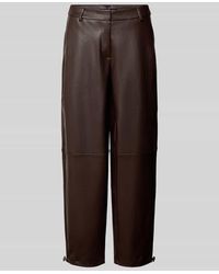Zero - Regular Fit Hose in Leder-Optik mit Eingrifftaschen - Lyst
