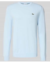 Lacoste - Regular Fit Strickpullover aus Baumwoll-Mix - Lyst