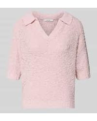 Opus - Gebreid Shirt Met Platte Kraag Model 'Posilly' - Lyst