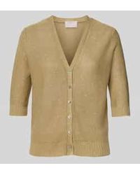 Hemisphere - Linnen Cardigan Met 1/2-mouwen - Lyst