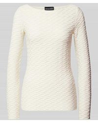 Emporio Armani - Longsleeve mit U-Boot-Ausschnitt - Lyst