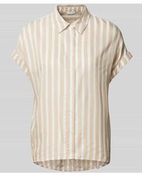 Tom Tailor - Hemdbluse aus Viskose mit Streifenmuster - Lyst