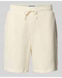 JAKE*S STUDIO MEN - Regular Fit Korte Broek Met Elastische Band - Lyst
