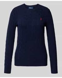 Polo Ralph Lauren - Gebreide Pullover Van Een Mix Van Wol En Kasjmier, Model 'Julianna' - Lyst
