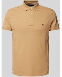 Tommy Hilfiger - Slim Fit Poloshirt mit Logo-Stitching - Lyst