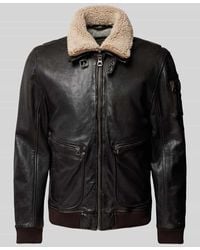 Gipsy - Lederjacke Mit Stehkragen Modell 'Selwin' - Lyst