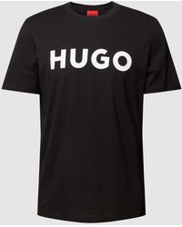 HUGO - T-Shirt mit Label-Schriftzug Modell 'DULIVIO' - Lyst