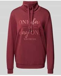 Soya Concept - Sweatshirt Met Opstaande Kraag En Tunnelkoord, Model 'Banu' - Lyst
