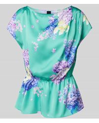 Marc Cain - Blusenshirt aus Satin mit tailliertem Schnitt - Lyst