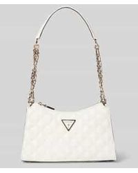 Guess - Schoudertas Met Doorgestikte Naden, Model 'Giully' - Lyst