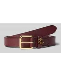 Ralph Lauren - Riem Van Runderleer Met Labelapplicatie - Lyst