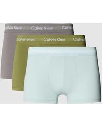 Calvin Klein - Trunks im 3er-Pack mit elastischem Label-Bund - Lyst