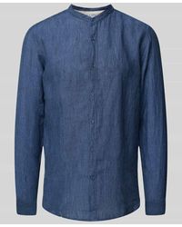 FIL NOIR - Regular Fit Business-Hemd mit Stehkragen Modell 'ANCONA' - Lyst