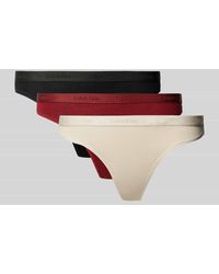 Calvin Klein - String mit elastischem Logo-Bund im 3er-Pack - Lyst