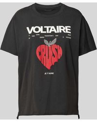 Zadig & Voltaire - T-Shirt mit Label- und Statement-Print Modell 'TOMMER' - Lyst