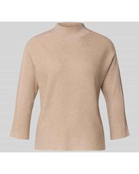 Comma, - Strickpullover mit Stehkragen und 3/4-Arm - Lyst