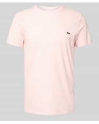 Lacoste - Regular Fit T-Shirt Van Puur Katoen, Model 'Supima' - Lyst