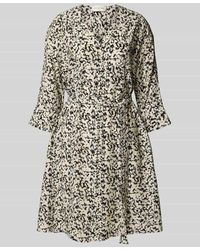 MSCH Copenhagen - Knielanges Kleid mit V-Ausschnitt Modell 'Jusia' - Lyst