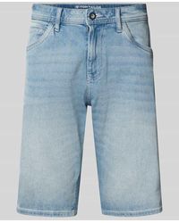 Tom Tailor - Slim Fit Jeansshorts aus Baumwoll-Mix Modell 'JOSH' - Lyst