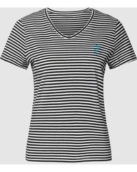 Tom Tailor - T-Shirt aus Baumwolle mit Streifenmuster - Lyst