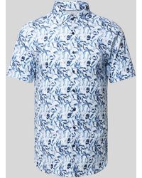 DESOTO - Slim Fit Business-Hemd mit Allover-Muster - Lyst