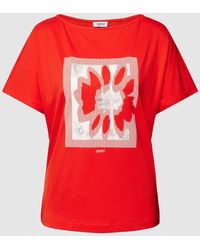 Esprit - T-Shirt mit Motiv- und Label-Print - Lyst