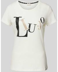 Liu Jo - T-shirt Met Labelprint En Ronde Hals - Lyst
