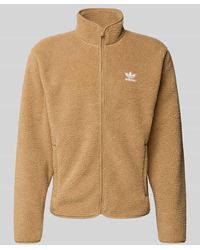 adidas Originals - Regular Fit Sweatjacke mit Logo-Stitching Modell 'Essentials' - Lyst