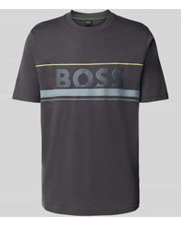 BOSS - Regular Fit T-Shirt aus reiner Baumwolle Modell 'ICONIC ZONE' - Lyst
