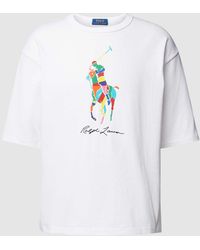 Polo Ralph Lauren - T-Shirt mit Logo- und Label-Print - Lyst