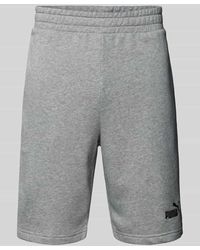 PUMA - Regular Fit Sweatshorts mit Label-Stitching Modell 'ESS No. 1' - Lyst