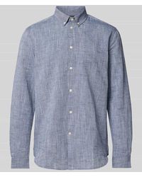 Knowledge Cotton - Regular Fit Freizeithemd mit Button-Down-Kragen - Lyst