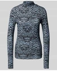 Scotch & Soda - Shirt Met Lange Mouwen Van Viscosemix Met Opstaande Kraag - Lyst