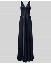 Luxuar - Abendkleid Mit Tiefem V-Ausschnitt - Lyst