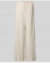 Y.A.S - Wide Leg Stoffhose aus Viskose-Leinen-Mix Modell 'LIRU' - Lyst