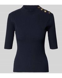 Ted Baker - Strickshirt Mit Zierknöpfen Und 1/2-Arm - Lyst