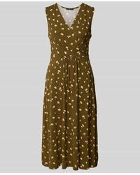 Zero - Knielanges Kleid mit V-Ausschnitt - Lyst