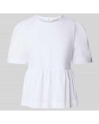 Rich & Royal - Bluse mit Rundhalsausschnitt und Knopfverschluss - Lyst