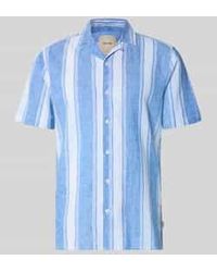 Only & Sons - Regular Fit Linnen Overhemd Van Mix Van Katoen En Linnen Model 'Caiden' - Lyst