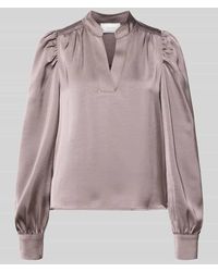 Neo Noir - Blusenshirt mit V-Ausschnitt Modell 'Rosslyn' - Lyst