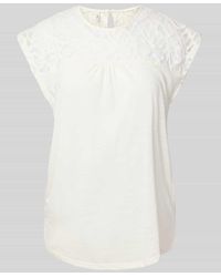 ONLY - Regular Fit Top mit Spitzen-Detail Modell 'SINDY' - Lyst