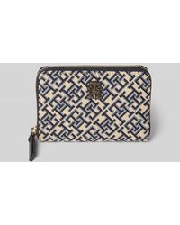 Tommy Hilfiger - Portemonnaie mit gewebtem Logo-Muster - Lyst