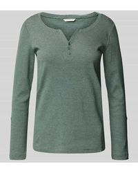 Tom Tailor - Regular Fit Langarmshirt Mit Bio-Baumwoll-Anteil - Lyst